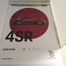 Porsche poster set 75 years Driven by Dreams  - 4 posters WAP0504700R75Y