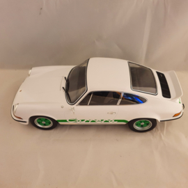 Porsche 911 Carrera RS 2.7 1973 Blanc / Viper vert 1:12 - Norev 127512