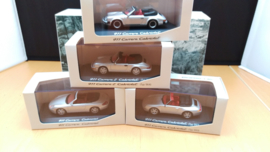 Porsche 911 Cabriolet history set - Minichamps