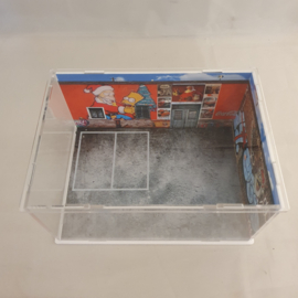 Diorama Porsche RWB graffiti de Noël 1/64 Moxtoys