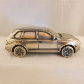 Porsche Cayenne 1:18 - Presse-papier en étain argent