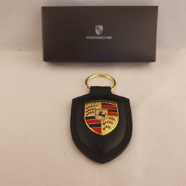 Porsche sleutelhanger met Porsche embleem - zwart WAP0500900E