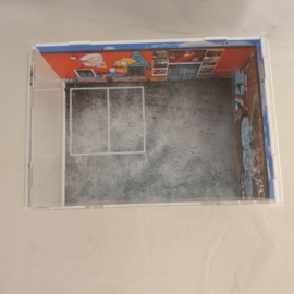 Diorama Porsche RWB graffiti de Noël 1/64 Moxtoys