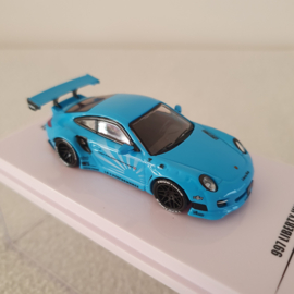 Porsche 911 997 LBWK Baby bleu 1/64 Inno64 - In64-997LB-BBL