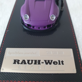Porsche 993 RWB violet mat avec Mr. Nakai 1/64 Ignition Model - IG2151