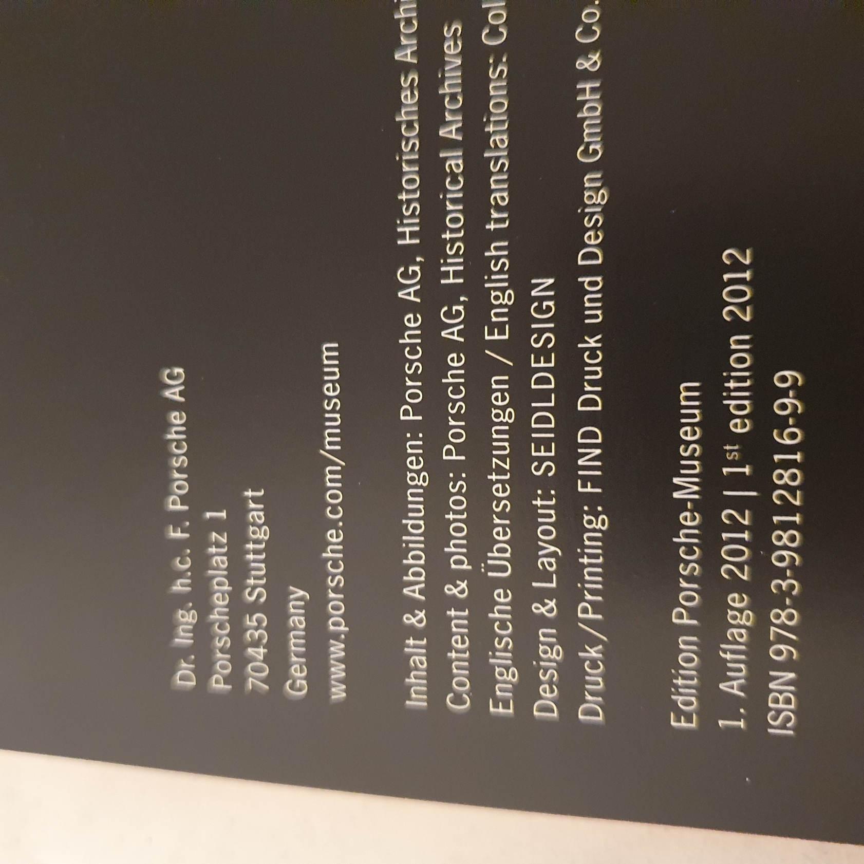 Porsche Museum Book - Porsche Clubs - first edition 2012