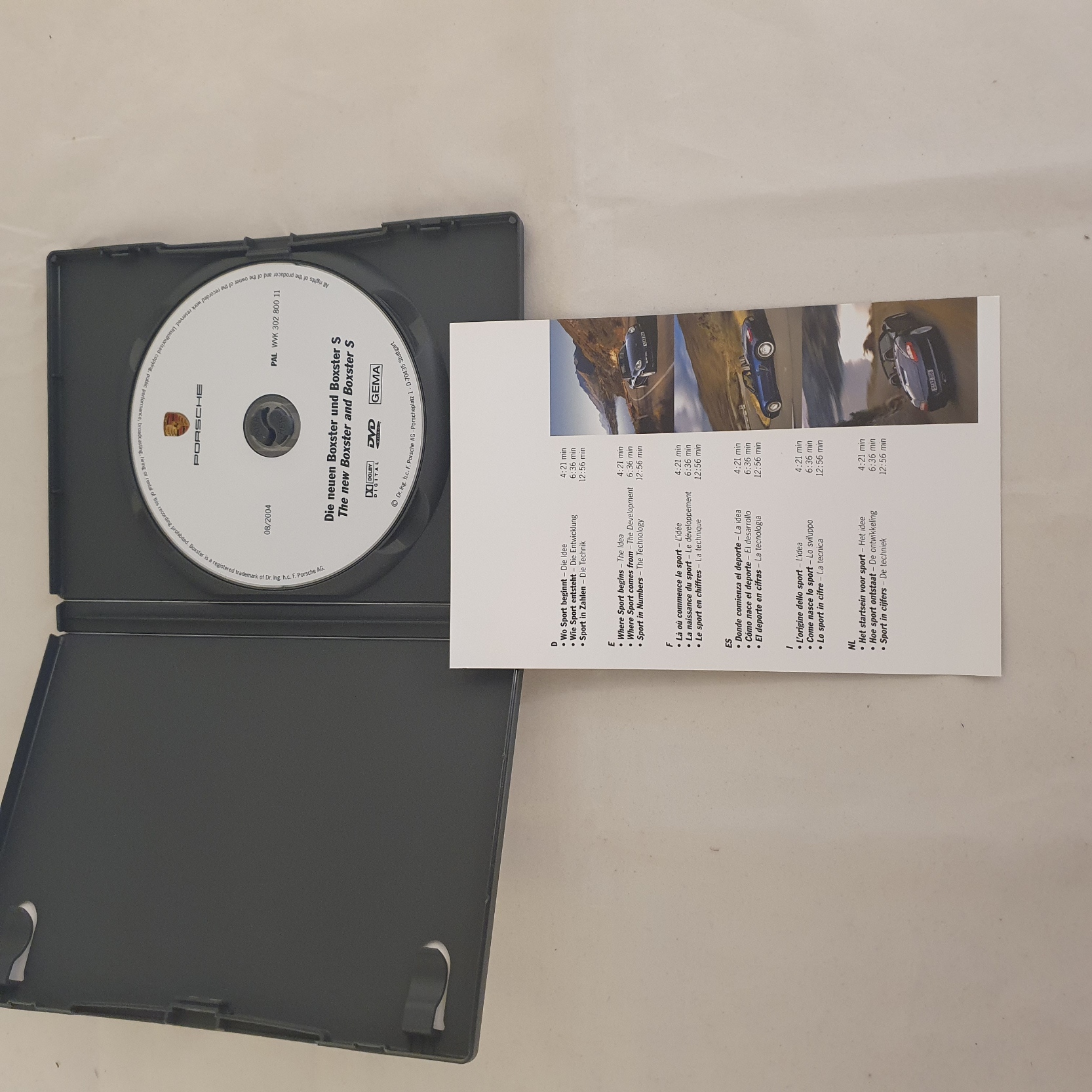 Porsche Event DVD - Boxster en Boxster S 2004