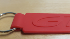 Porsche Keychain GTS-Red rubber