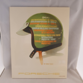 Porsche 1964 BP Dunlop Bosch helm muurschild - versie met drukfout