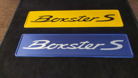 Porsche showroom License plate - Boxster S