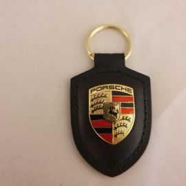 Porsche keychain with Porsche emblem - black WAP0500900E