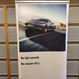 Porsche 911 991 Carrera - Rollup banner in cassette 200x80 cm