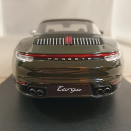 Porsche 911 992 Targa 4S 2020 Vert olive 1/18 GT Spirit GT438