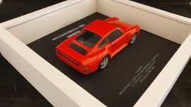 Porsche 959 3D Encadrée dans une boîte d’ombre - échelle 1:24