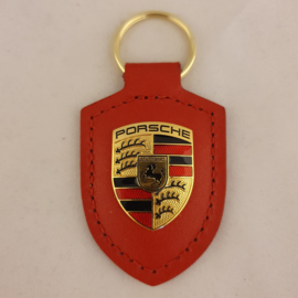 Porsche keychain with Porsche emblem - red WAP0500920E