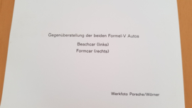 Porsche Formel V autos - Werkfoto Porsche