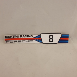 Porsche Martini Racing #8 sticker - 160x28 mm