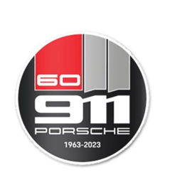 Porsche 60 Jahre 911 Auto Scheibe Aufkleber - 1963-2023