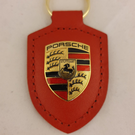 Porsche sleutelhanger met Porsche embleem - rood WAP0500920E