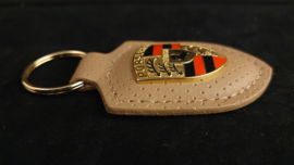 Porsche sleutelhanger met Porsche embleem - Heritage Collectie