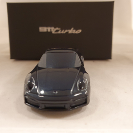 Porsche 911 992 Turbo bleu foncé metallic - Presse Papier