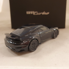 Porsche 911 992 Turbo Darkblue metallic - Paperweight