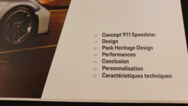 Porsche 911 991 Speedster Hardcover brochure 2019- FR