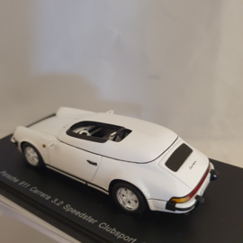 Porsche 911 Carrera 3.2 Speedster Clubsport 1987 Grand Prix blanc 1/43 Spark S2041