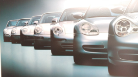 Porsche 911 generaties poster ingelijst