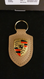 Porsche sleutelhanger met Porsche embleem - Heritage Collectie