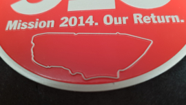 Grill badge - Porsche 919 Mission 2014 "Our Return"