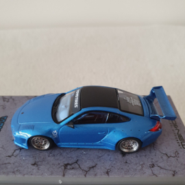 Porsche 997 Old and New Slantnose blue 1/64 Tarmac - T64-TL053-BLM