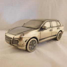 Porsche Cayenne 1:18 - Presse-papier en étain argent