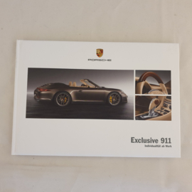 Porsche 911 991 Exclusive Hardcover Brochure 2013 - DE WSL91301000910