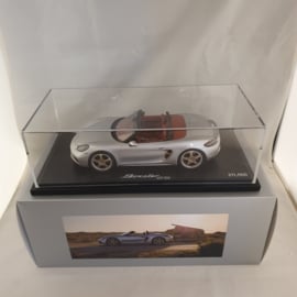 Porsche Boxster 25 jaar editie GT Zilver 1:18 Spark - WAP0212020NB25