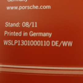 Porsche Panamera GTS Hardcover Brochure 2012 - DE WSLP1301000110