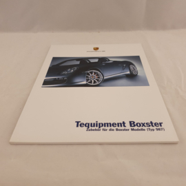 Porsche Boxster 987 Tequipment broschüre 2006 - DE WVK60701006