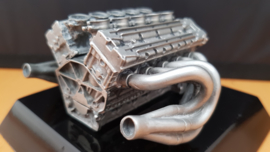 Porsche Carrera GT engine scale model  on plinth