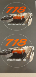 Porsche 718 Boxster Aufkleber-Blatt - The Legend is back