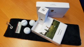 Porsche Golf Circle Vice Pro Bälle (12 Stück) mit Porsche Golf Handtuch