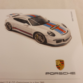 Porsche 911 Sticker 3D Kaart 911 / 50 Jaar Porsche Martini Racing
