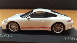 Porsche 911 (991.2) R 2016 blanc - Minichamps