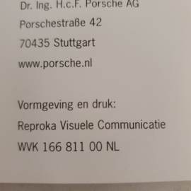 Porsche 911 Tequipment Liste de prix 2001 - NL WVK16681100