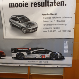 Porsche Dealer Mega Vinyl Banner - 280 x 180 cm