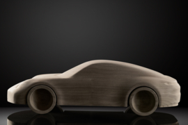 Porsche 911 - artistieke houten sculptuur