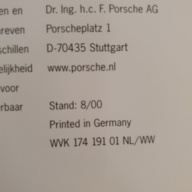 Porsche 911 996 en Boxster 986 Exclusive Brochure 2000 - NL WVK17419101