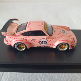Porsche 911 964 RWB Pink Pig Time micro 1/64 Somodel