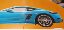 Porsche 718 Cayman S - Dealer raamsticker XL