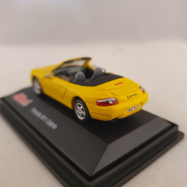 Porsche 911 996 Cabrio modelauto schaal 1:72
