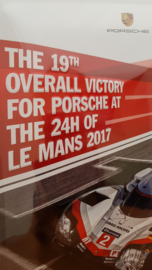 Porsche 919 Hybrid #2 wall shield - Le Mans victory number 19